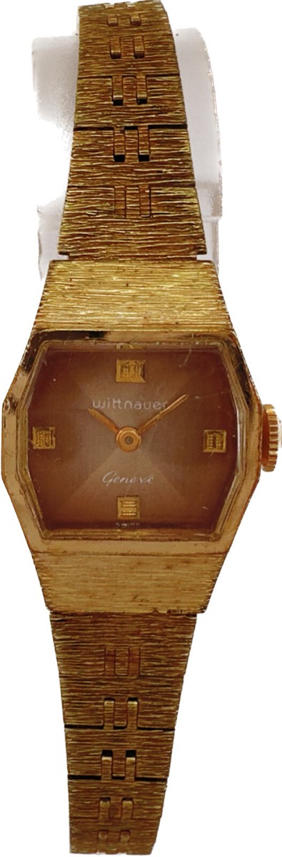 Vintage Wittnauer Bark Style Ladies Mechanical Wristwatch 5K 