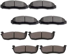 cciyu D679 D879 Front Rear Ceramic Brake Pads Kits 8pcs fit For 1997-2003 For