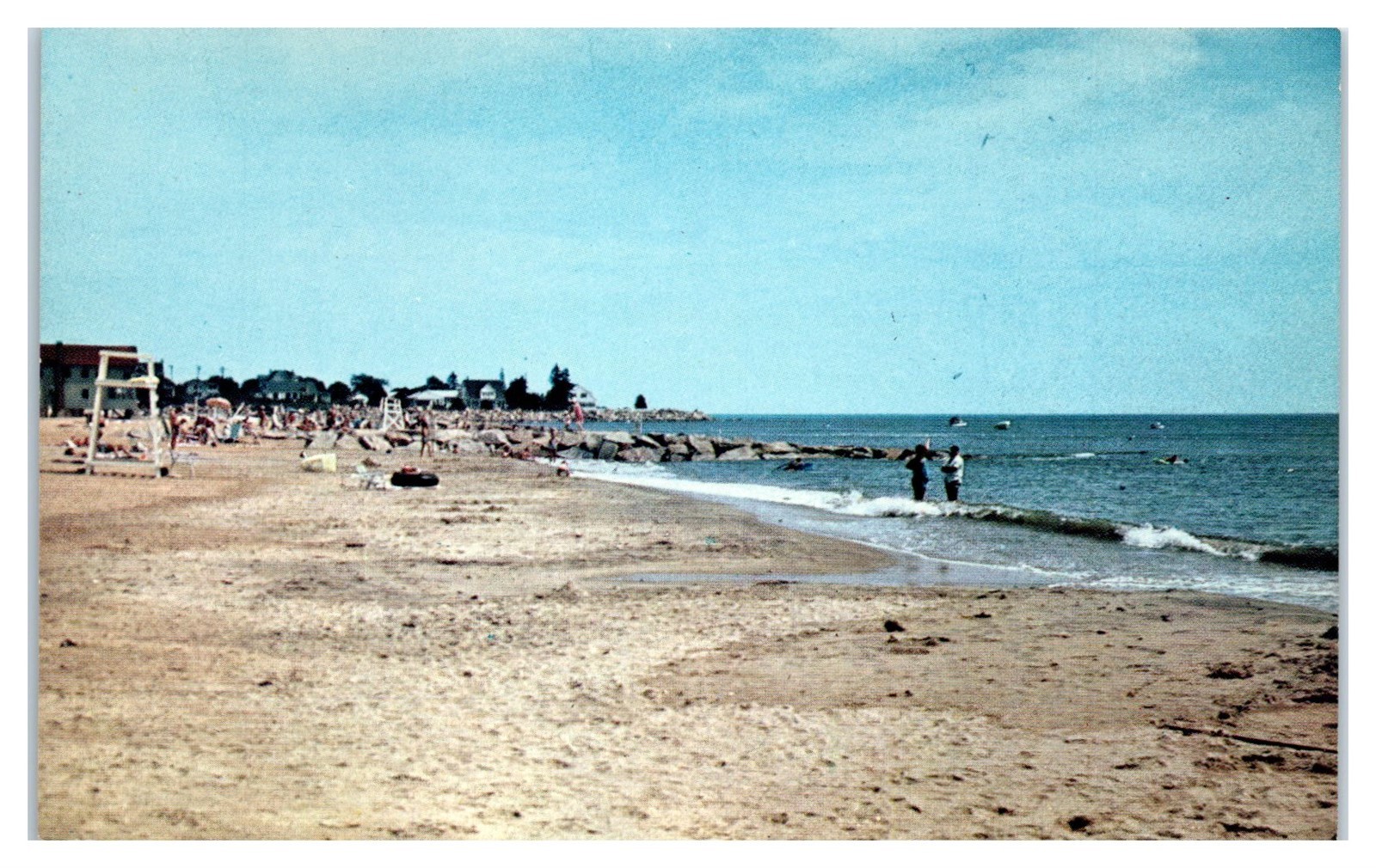 1950s/60s White Sands Beach, Old Lyme, CT Postcard eBay