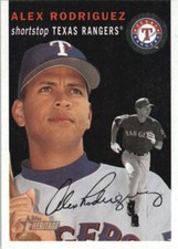 Alex Rodriguez 2003 Heritage Black #1 #1b SP Texas Rangers BX H1C-1