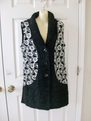 Duster Style Sweater Vest 