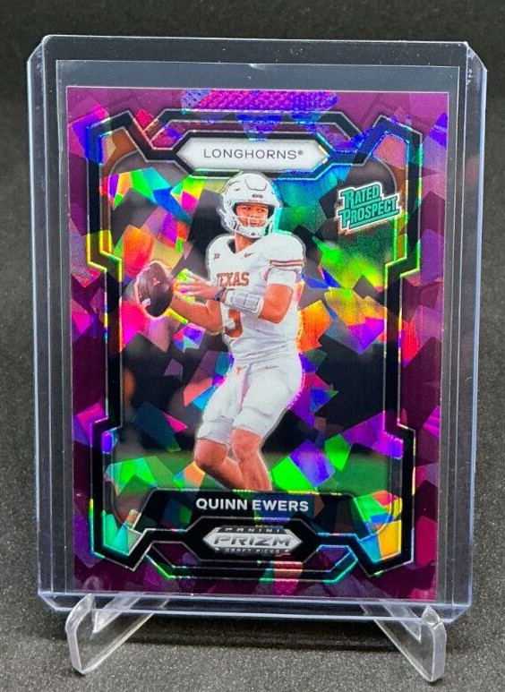 2024 Prizm Draft Picks - QUINN EWERS PURPLE ICE RC #006/149 - TEXAS #191