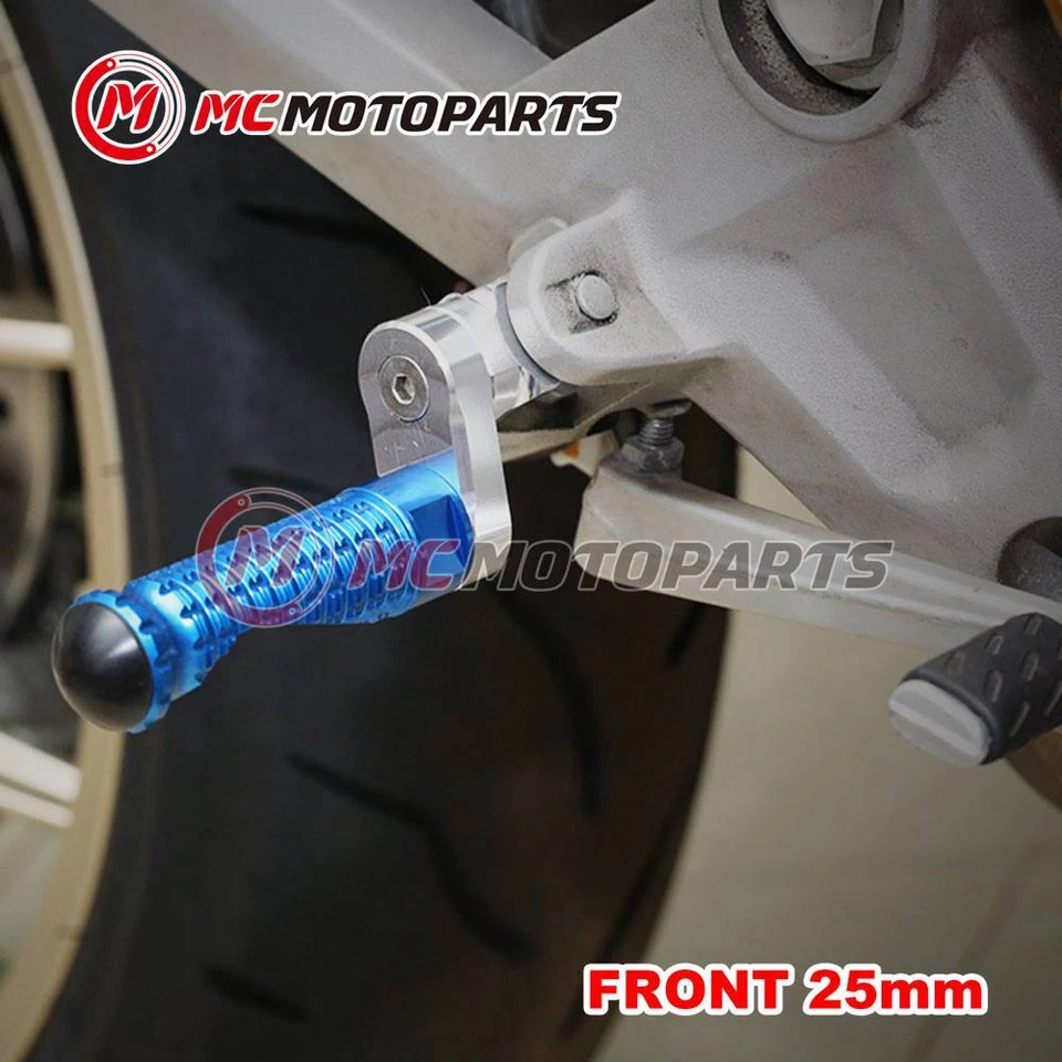 For Honda NT 700 V DEAUVILLE 07-13 12 11 MPRO 25mm Extended BLUE Front Foot Pegs Foto 4 de 4