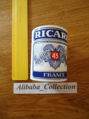 Old Plastic Ricard Anise Aperitif Glass Cup Pub