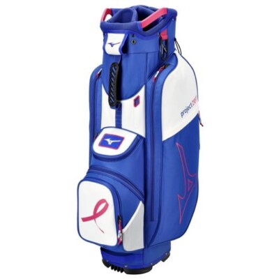 New Mizuno LW-C Project Zero Golf Bag, Cart bag, 7 way top, Blue and Pink