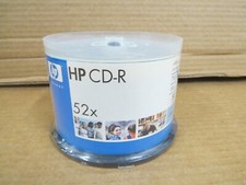 New Factory Sealed  50 Pack HP CD-R 52x 700 MB Data / 80 Minutes Music
