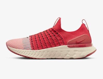 Nike React Phantom Run FK 2 Flyknit 2 DV2145-600 Siren Red Running Shoes NEW DS