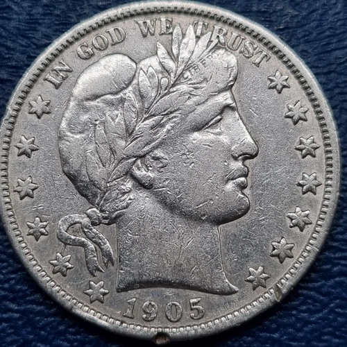 1905 S Barber Half Dollar 50c Better Grade XF Details #72577