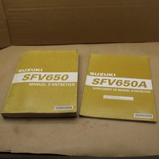 MANUEL REVUE TECHNIQUE ATELIER FRANCAIS SUZUKI SFV 650 GLADIUS 2009 + ADDITIF