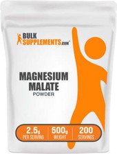 BulkSupplements Magnesium Malate Powder - High Absorption - 2.5g Per Serving