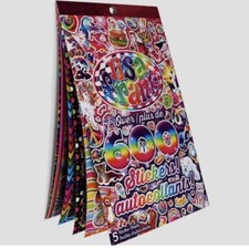 LISA FRANK Sticker Book Over 600 Stickers 90  s Kids Retro Unicorns Puppies, NEW