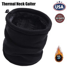 3 In 1 Winter THICK Thermal Neck Gaiter Polar Fleece Face Mask Scarves Men Women