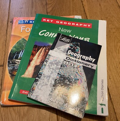 3 x Geography Study Book Set Age 11-14 HE Learning Home School David Waugh