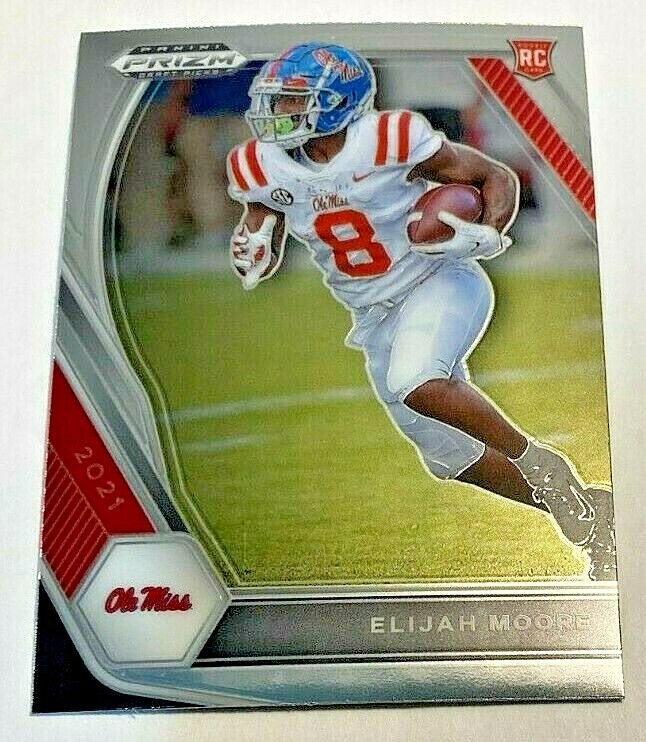 2021 Panini Prizm Draft Picks #124 Elijah Moore RC Rookie Ole Miss