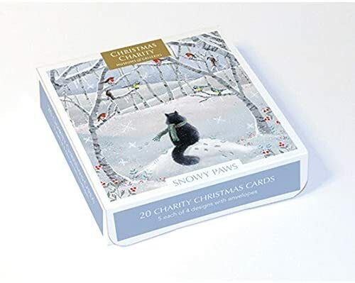 Museums & Galleries Snowy Paws Box of 20 Charity Christmas Cards