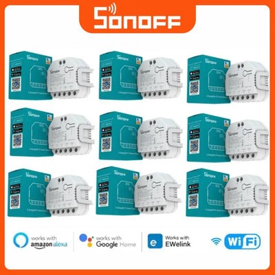 1-10PCS SONOFF DUAL R3/DUAL R3 WiFi MINI Switch With Power Metering 2 Gang Dual