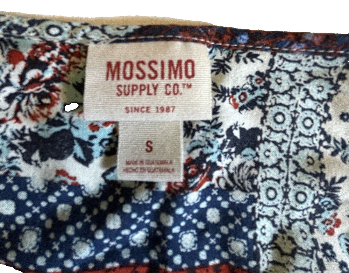 Mossimo Supply Co Red White Blue Patchwork Floral… - image 4