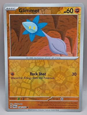 108　167 Reverse Holo Glimmet 108/167 Common Twilight Masquerade Pokemon