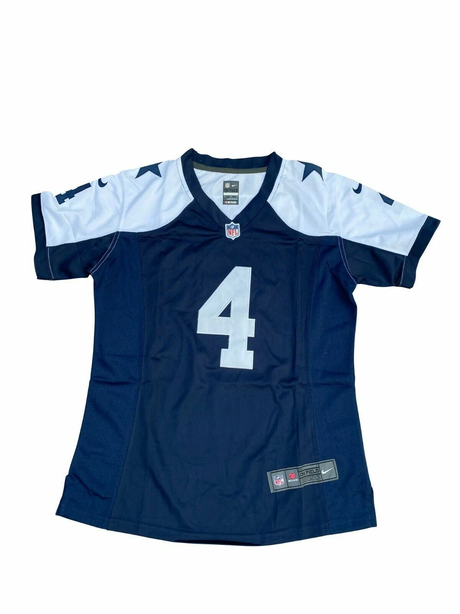 Women's Cowboys #4 Dak Prescott Navy Blue Thanksgiving