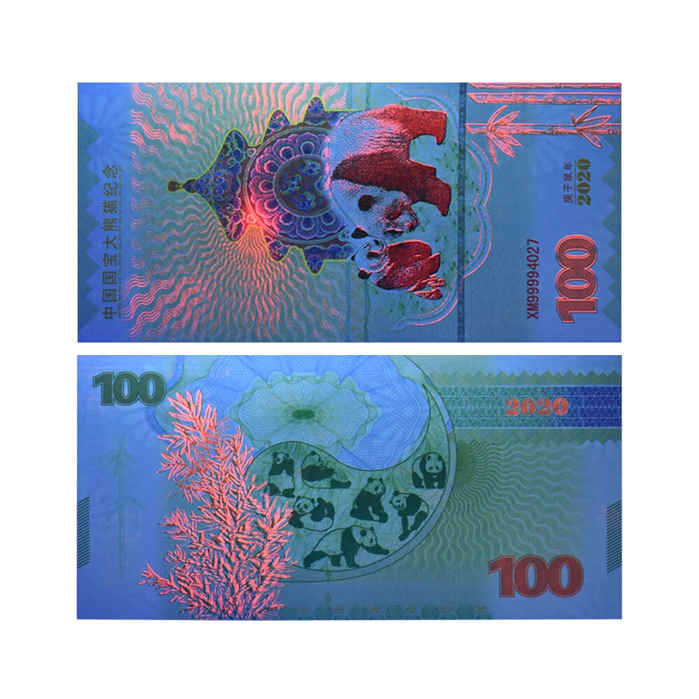 6pcs Chinese Panda 100 Yuan Banknotes Uncurrency Paper Money Commemorative Notes - Picture 3 of 15