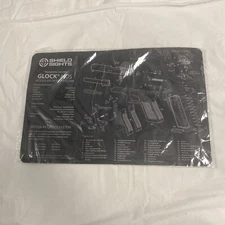 Glock Bench Mat (Shield Sights) Exploded Glock MOS Diagram