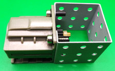 Meccano 3 - 6  volt motor (socket type) with cube profile 160g & plastic pinion