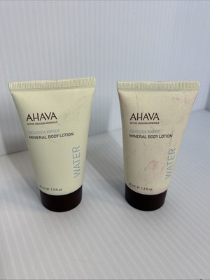 2 Tubes AHAVA Active Dead Sea Water Mineral Body Lotion Natural Healing (599)