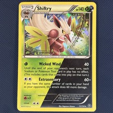 Shiftry 11/114 - Steam Siege - Rare Holo Pokemon Card - LP