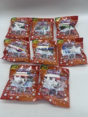 New Complete Set of 8 Crayola Dino Pets Scribble Scrubbie Dinosaurs FreeS&H