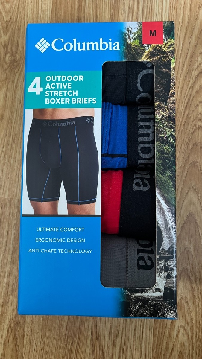 X Mens Columbia Outdoor Active Stretch Boxer Briefs shorts S M L