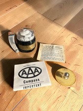 Vintage Aaa Dashboard Compass Nos Box Mount Classic Car Hot Rod Auto Accessory