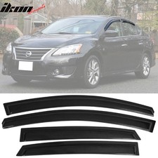 Fits 13-19 Nissan Sentra Window Visors Acrylic Sun Guard Rain Deflector 4pcs