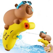 Wasserpistole Set 4 Stück Capybara Wasserspielzeug ABS 8m Reichweite 13cm Garten