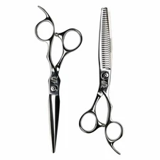Kamisori Sword Professional Shears Hair Cutting Scissor Set With 6.5" Thinner