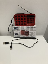 Portable FM Radio Rechargeable Digital Stereo Speaker Player USB Excellent