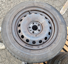 Set 4 Cerchi Ferro 15 Pollici Fiat Lancia 4 Gomme Falken 195/65R15 91H M+S
