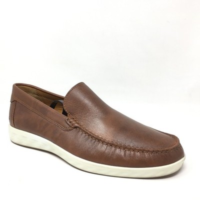 ECCO S Lite Moc Moccasins Loafers Shoes Mens Size 7-7.5 US 41 EU Cognac Leather