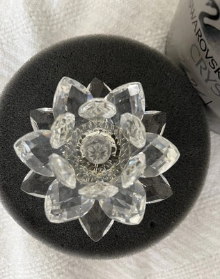 SWAROVSKI Crystal Small Candleholder Waterlily  2 Waterlily Candle Holder