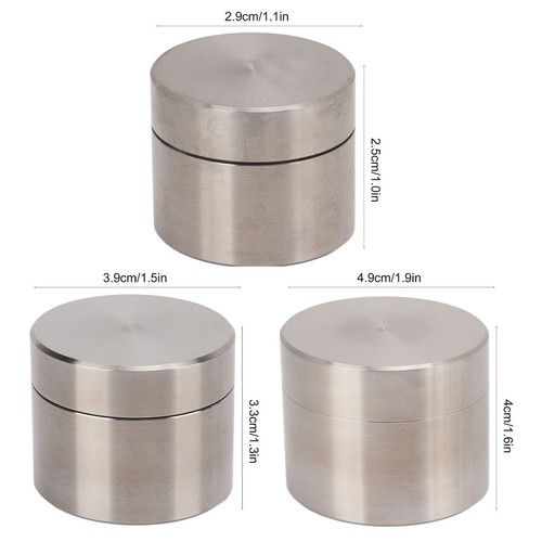 Stainless Steel Sealing Case Tea Leaf Canister Container Can Mini Portable Box - Picture 3 of 21