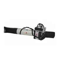 Athalon Two Piece Ski and Boot Bag Set Boxed, Silver/Black