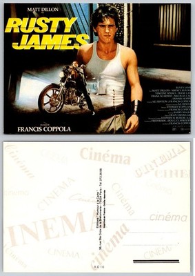 RUSTY JAMES Rumble Fish Movie Poster Postcard Matt Dillon Francis Coppola 1983