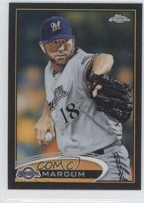 2012 Topps Chrome Black Refractor 62/100 Shaun Marcum #58 2d7