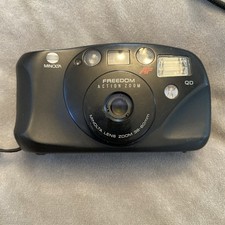 Minolta Freedom Action Zoom Point  Shoot Camera 38-60mm Untested