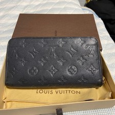 Louis Vuitton Monogram Empreinte Zippy Wallet Marine Rouge Long Wallet