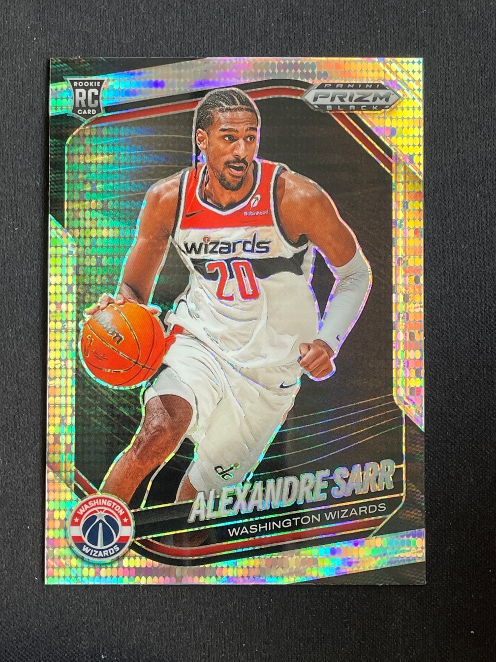 Alexandre Sarr 2024-25 Panini Prizm Black RC Pulsar #46