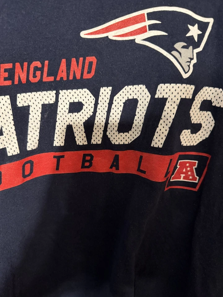 Camiseta New England Patriots Hombre L Camiseta Azul NFL Fútbol Foto 4 de 4