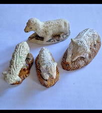 Lot de moutons de crèche anciens santons DEVINEAU