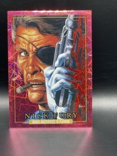 2024 SkyBox Marvel Masterpieces 92 Platinum Nick Fury #64 Pink Lasers 082/992