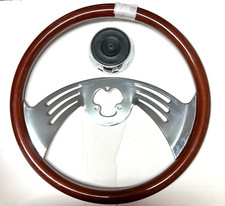 New Heavy-duty Truck 18 Chromewood Steering Wheel New Heavy-duty Truck 18 Chromewood Steering Wheel