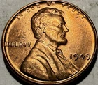 1949 P Lincoln Wheat Cent BU RD - #T396